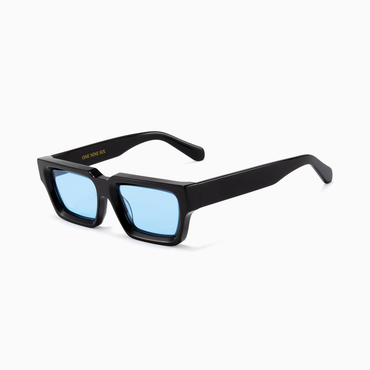 Óculos de sol Itália 196 preto com lentes azuis